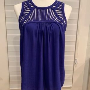 Sleeveless Blue Blouse size M